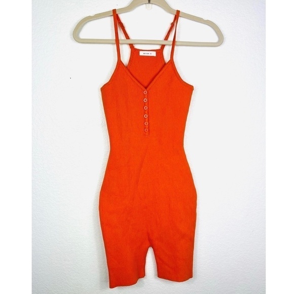 Better be bright orange romper size XS - Picture 1 of 5